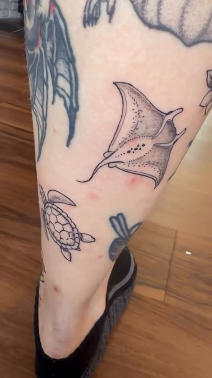 Tattoo by @adriennesmith.ink — fine_line, black_and_grey