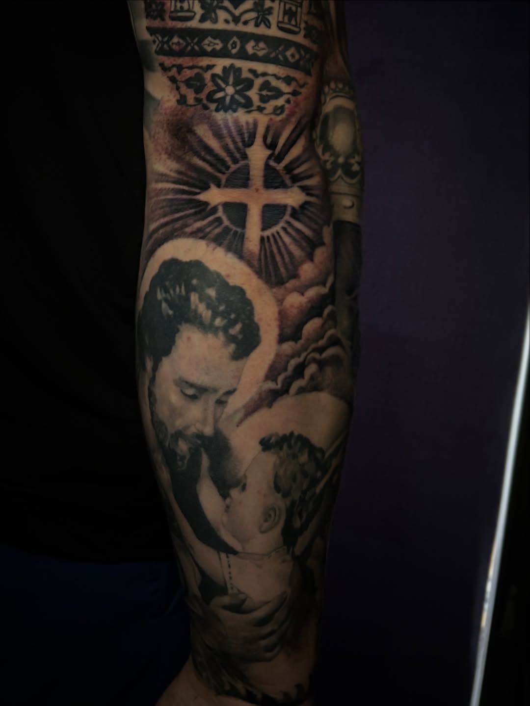 Tattoo by @marky_tattooer — realism, black_and_grey