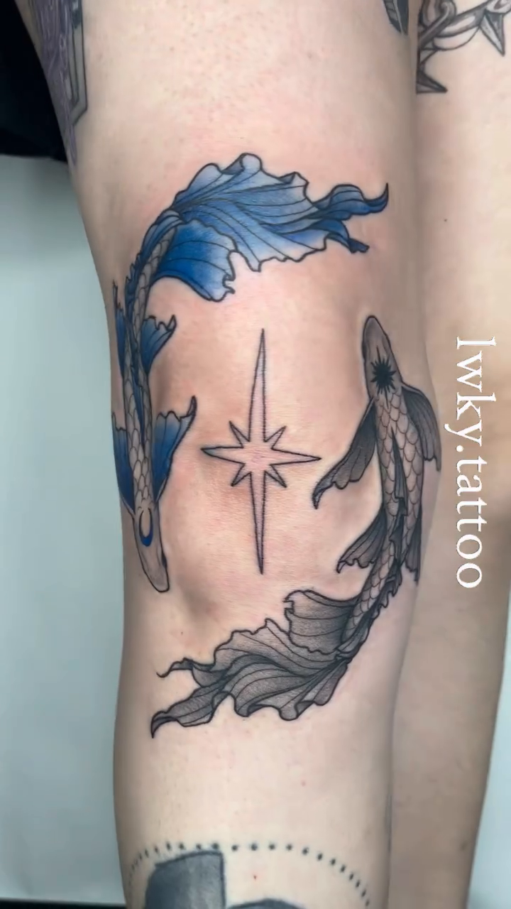 Tattoo by @lwky.tattoo โ japanese_irezumi, black_and_grey
