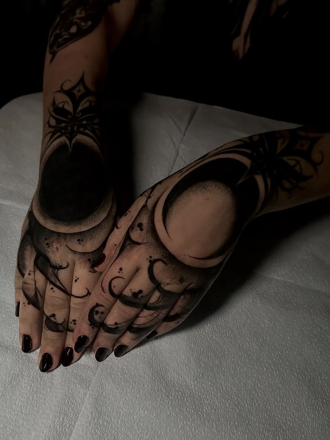 Tattoo by @tattoos.crystal — blackwork, ornamental