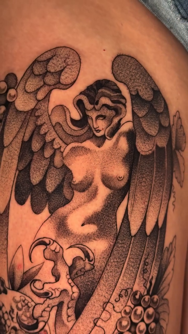 Tattoo by @mad_s_ink — black_and_grey, realism