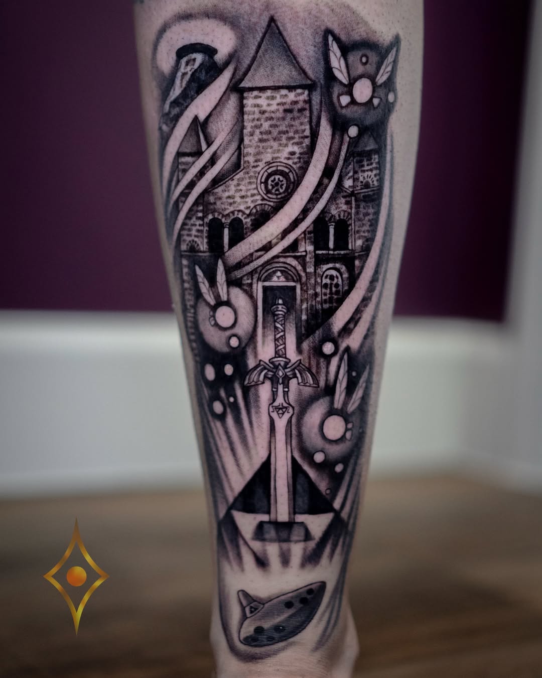 Tattoo by @zol_helios — black_and_grey, realism