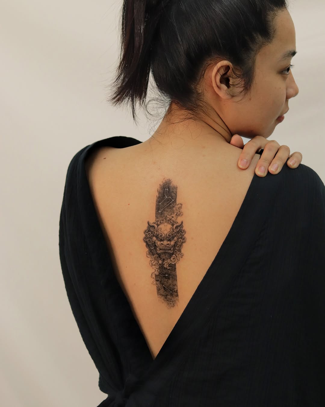 Tattoo by @heon.tattoo — black_and_grey, illustrative