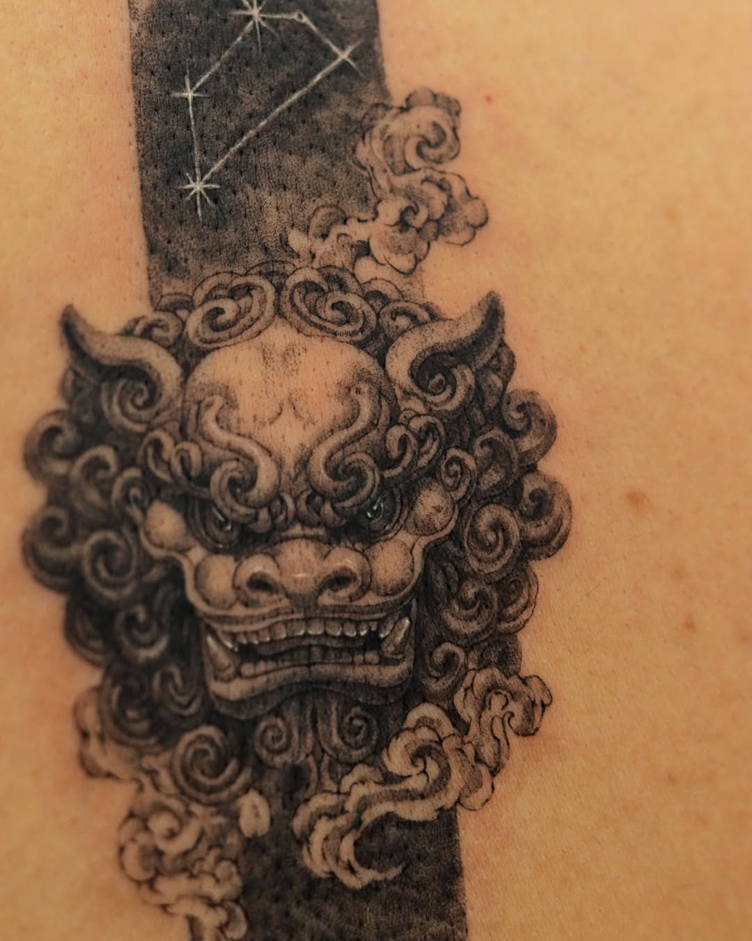 Tattoo by @heon.tattoo — japanese_irezumi, black_and_grey