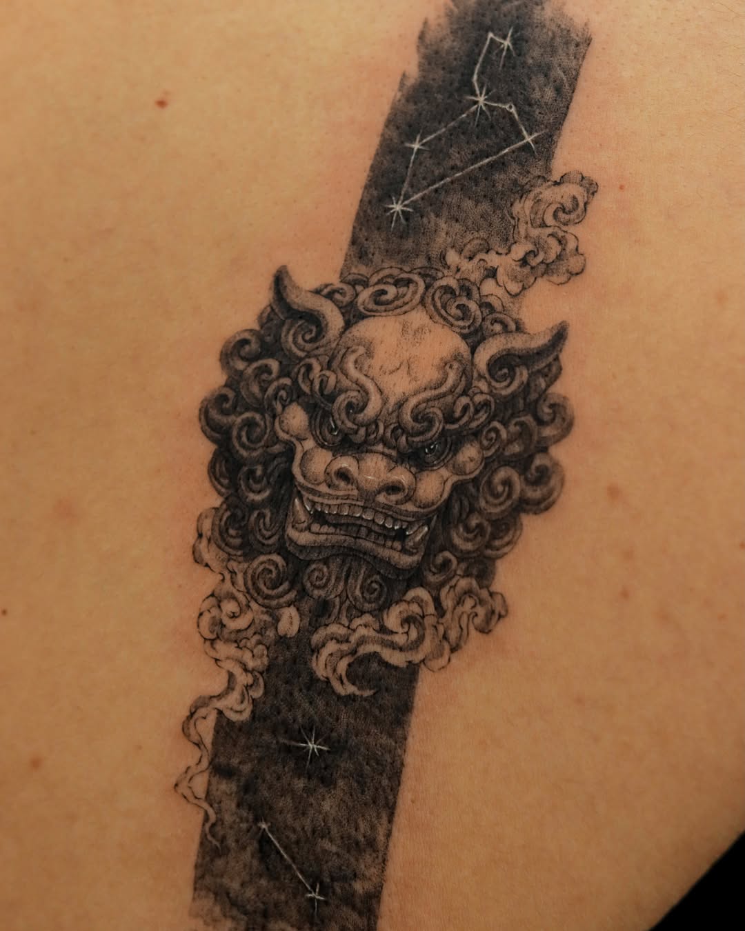Tattoo by @heon.tattoo — black_and_grey, realism