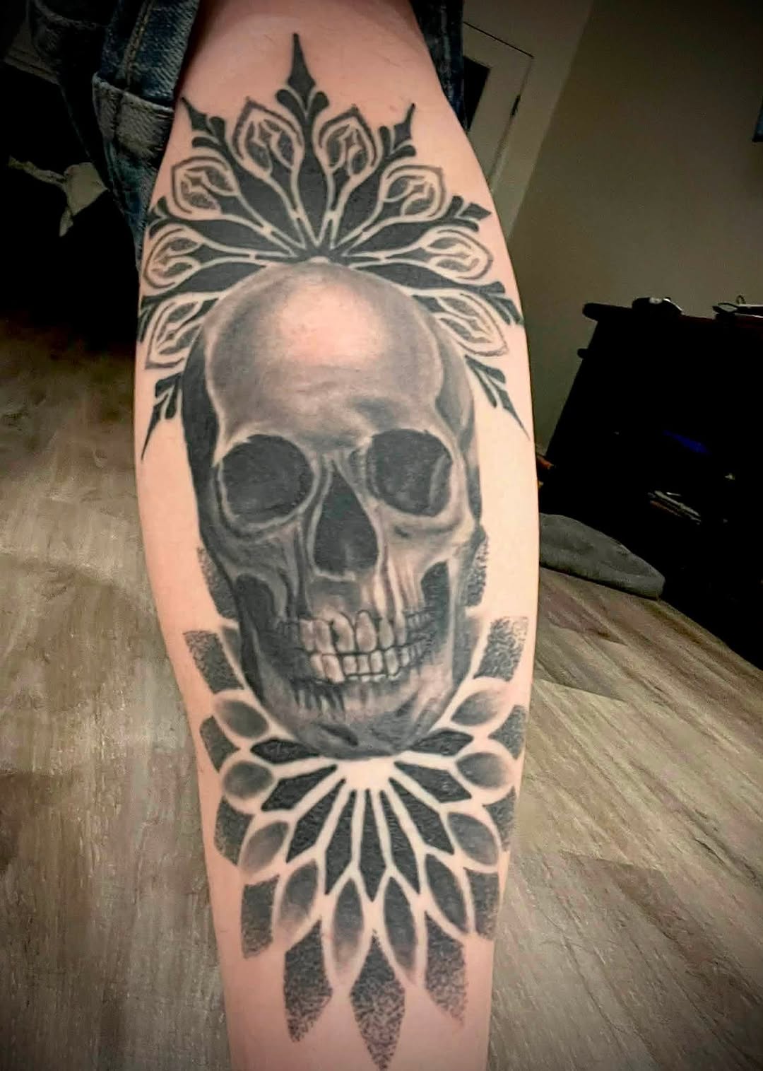 Tattoo by @tattoos_by_sean_michael — realism, geometric