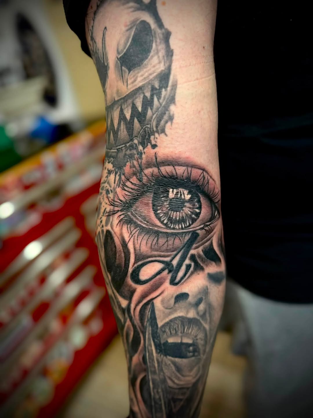 Tattoo by @tattoos_by_sean_michael — realism, black_and_grey