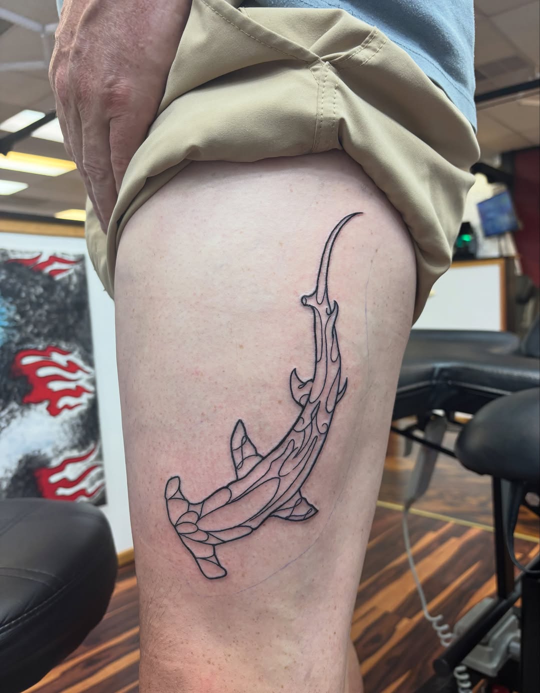 Tattoo by @shearnenator — blackwork