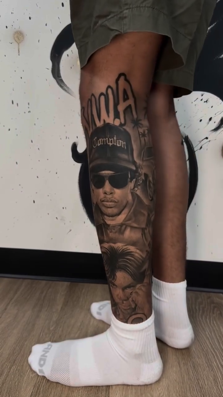 Tattoo by @the_flame_spitta — black_and_grey, realism