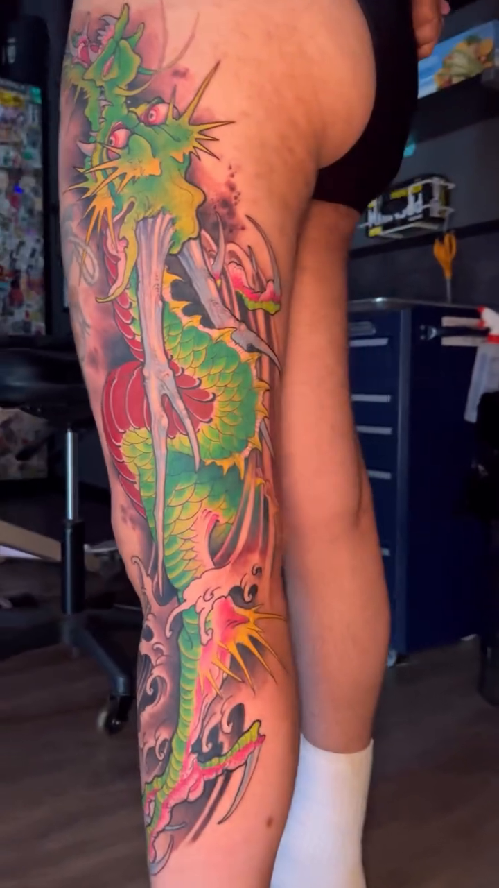 Tattoo by @jamestex — japanese_irezumi, trash_polka