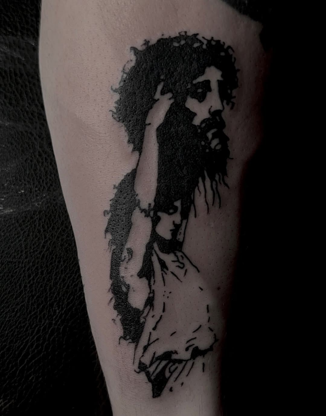 Tattoo by @jordystrange — blackwork, realism