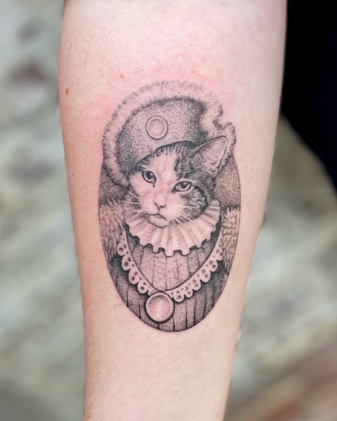 Tattoo by @ponycarttattoo — realism, dotwork