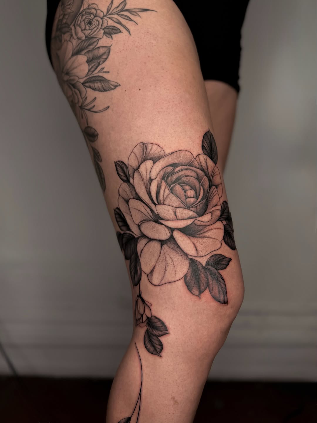 Tattoo by @inkmonic — black_and_grey, realism