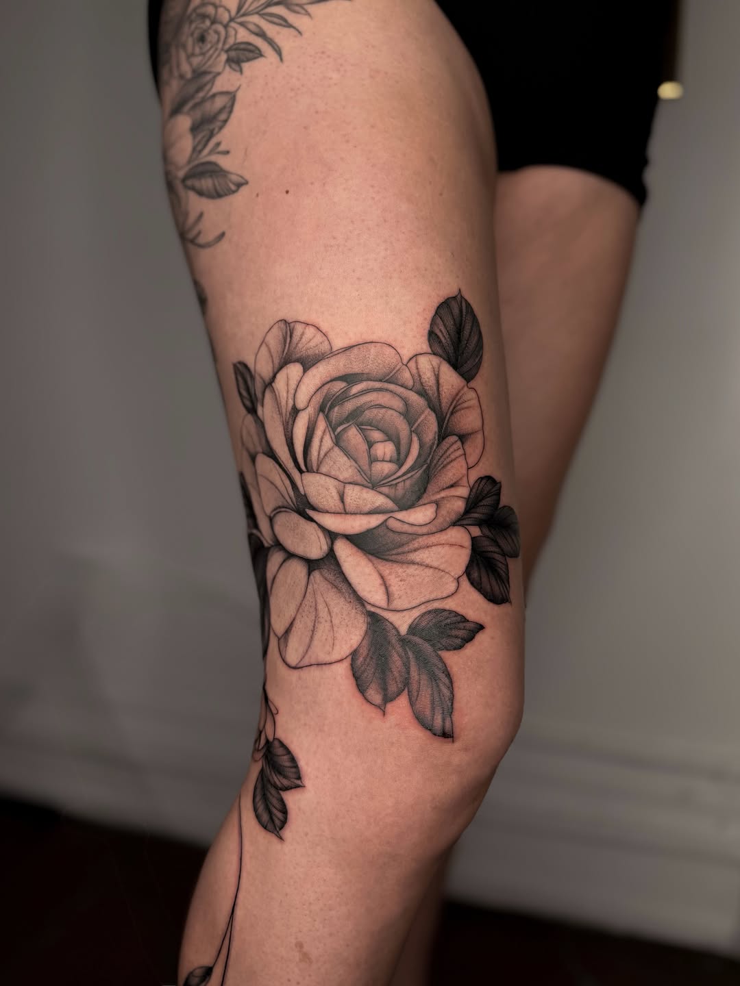 Tattoo by @inkmonic — black_and_grey, realism