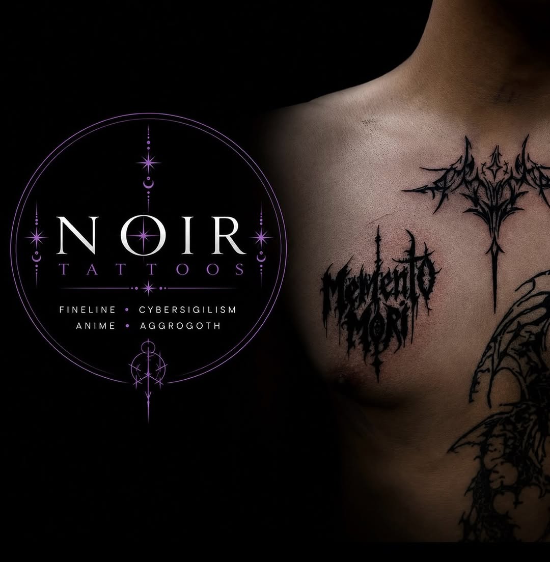 Tattoo by @noir__tattoos — blackwork, lettering_script