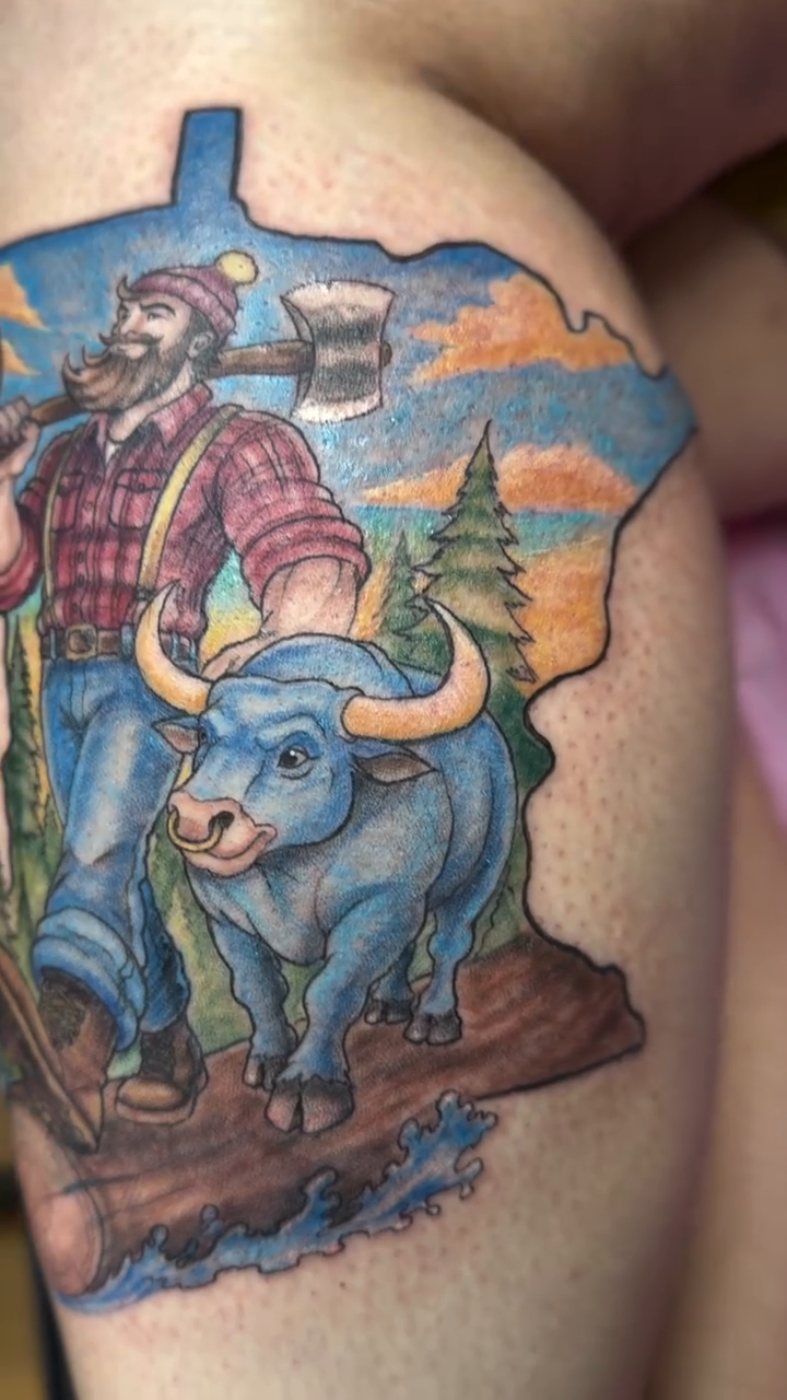 Tattoo by @thedavidlibert โ neo_traditional