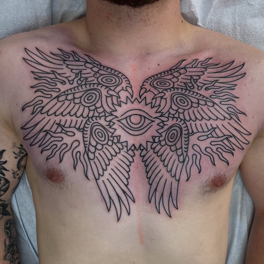 Tattoo by @kgibsontattoos — blackwork