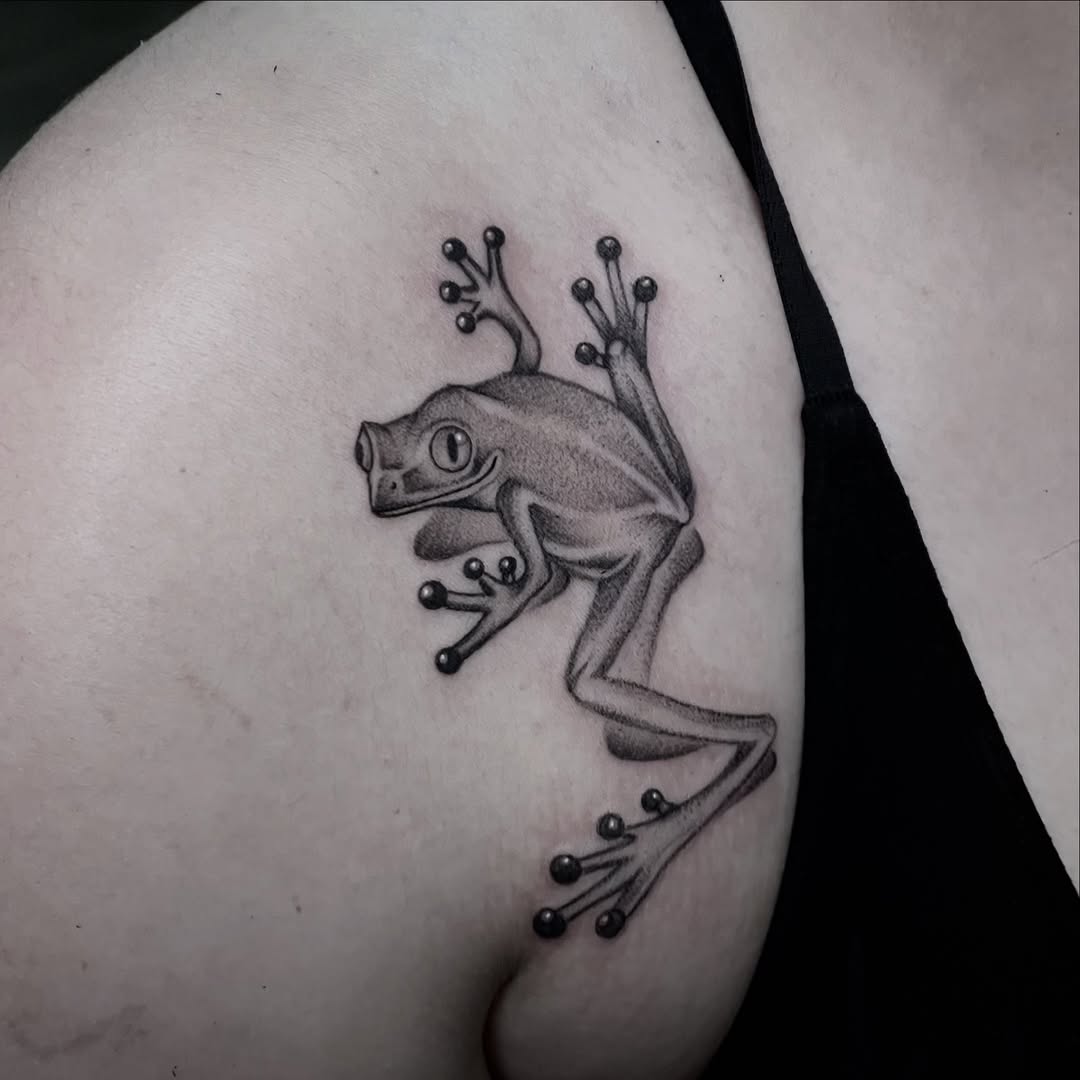 Tattoo by @sillylittleduck β realism, black_and_grey