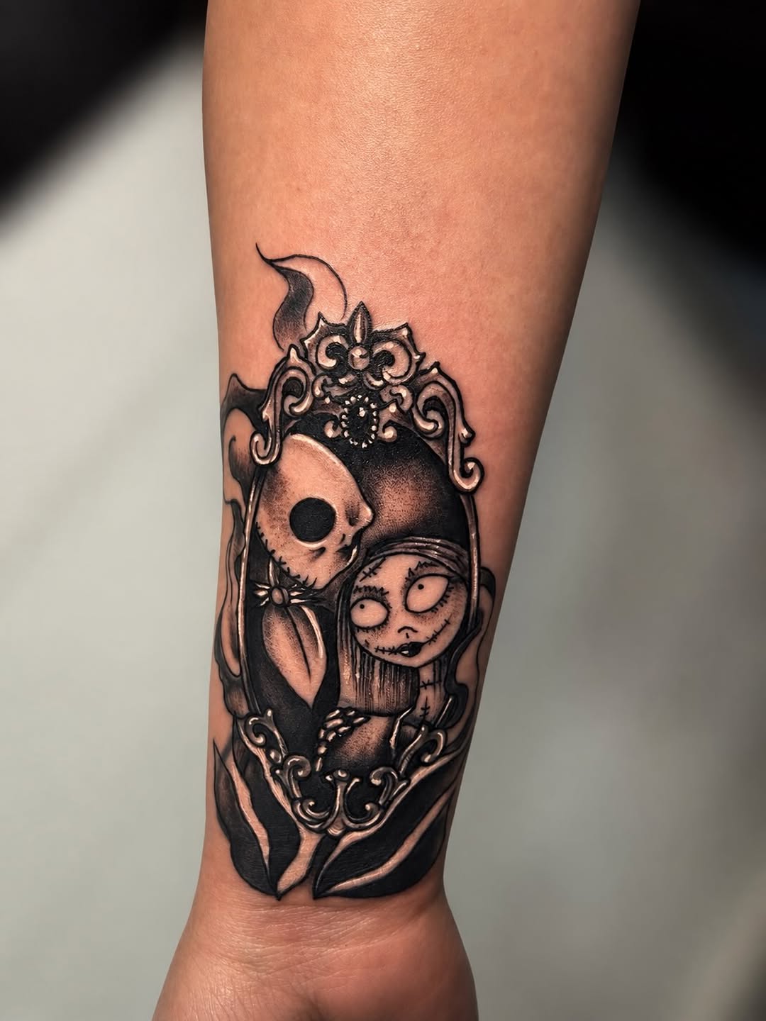 Tattoo by @1916ink — black_and_grey, dark_realism