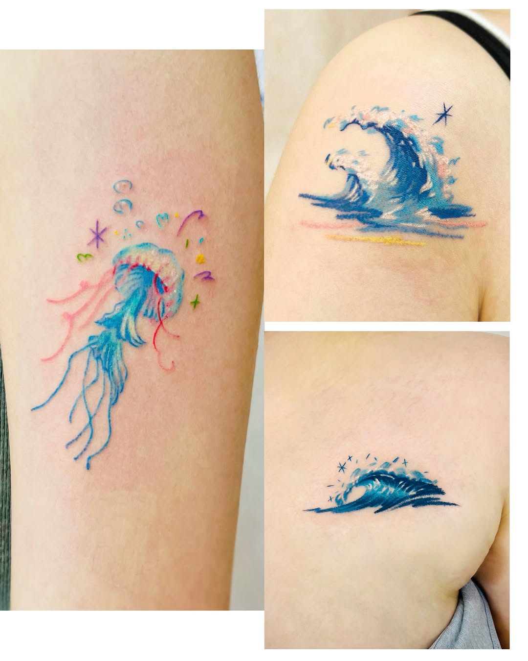 Tattoo by @purinntattoo β fine_line, watercolor
