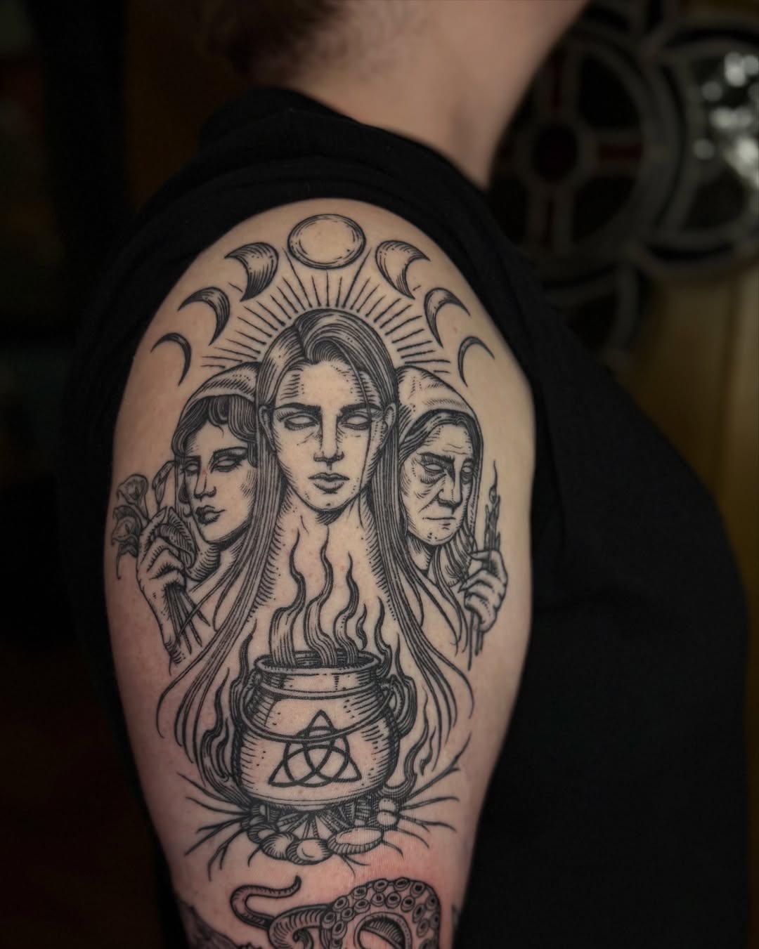 Tattoo by @racheltruskotattoos β illustrative, black_and_grey