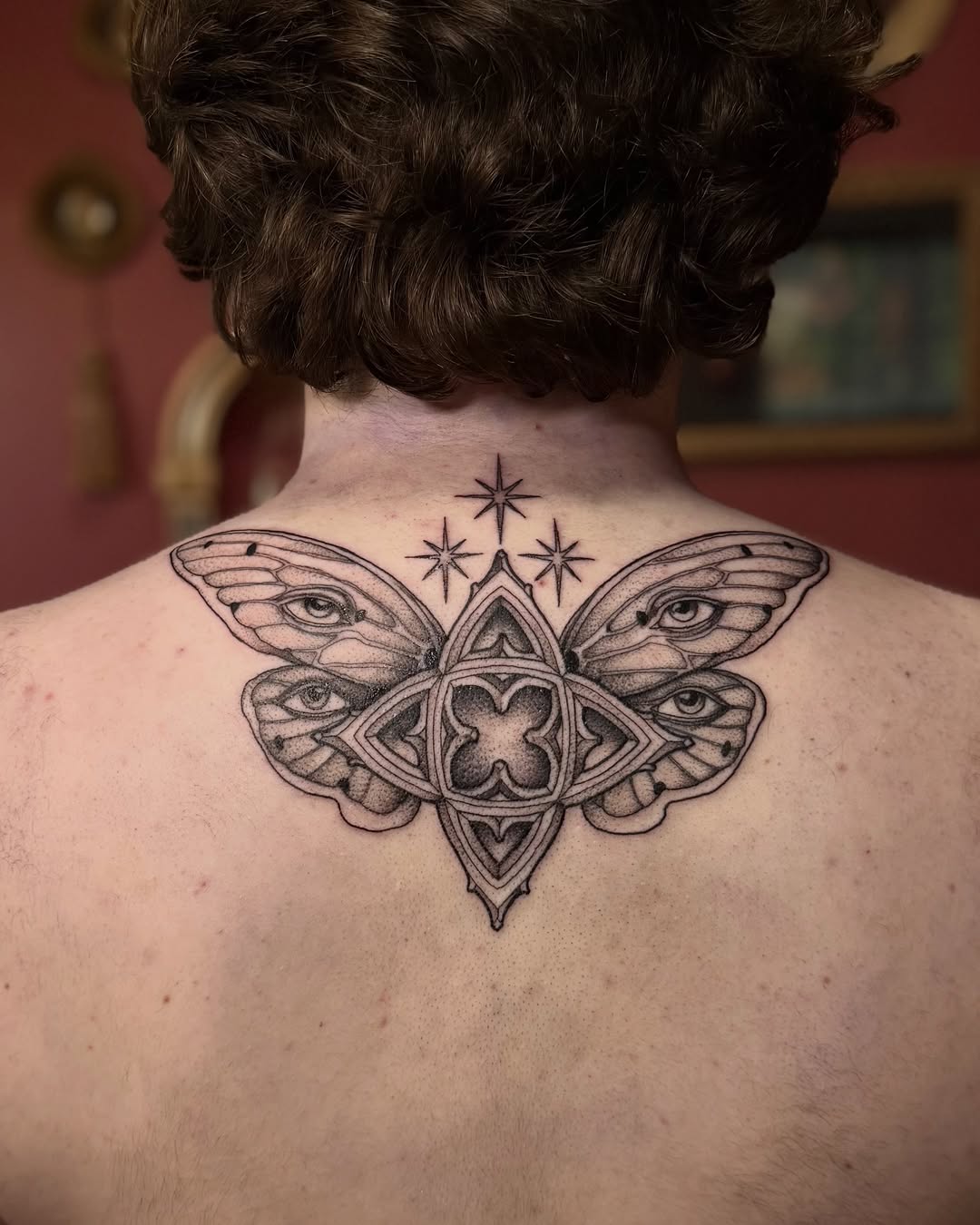 Tattoo by @racheltruskotattoos β dotwork, black_and_grey