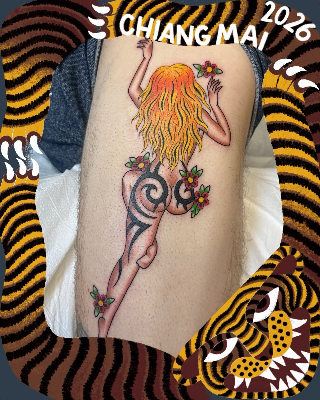 Tattoo by @wolfkieltattoos — american_traditional, tribal