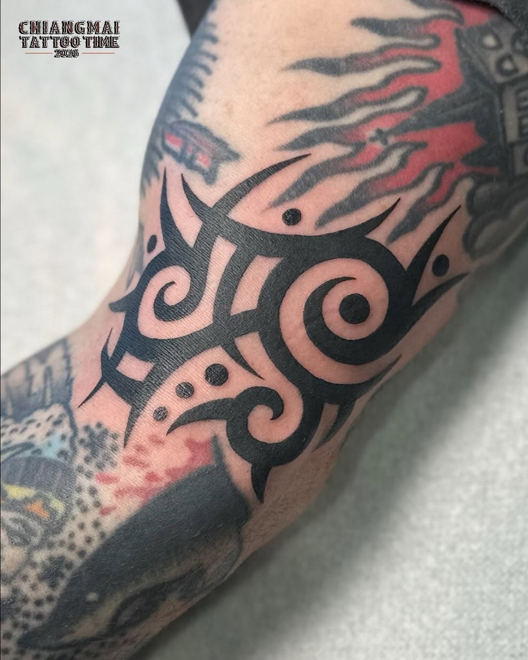 Tattoo by @wolfkieltattoos — tribal, blackwork