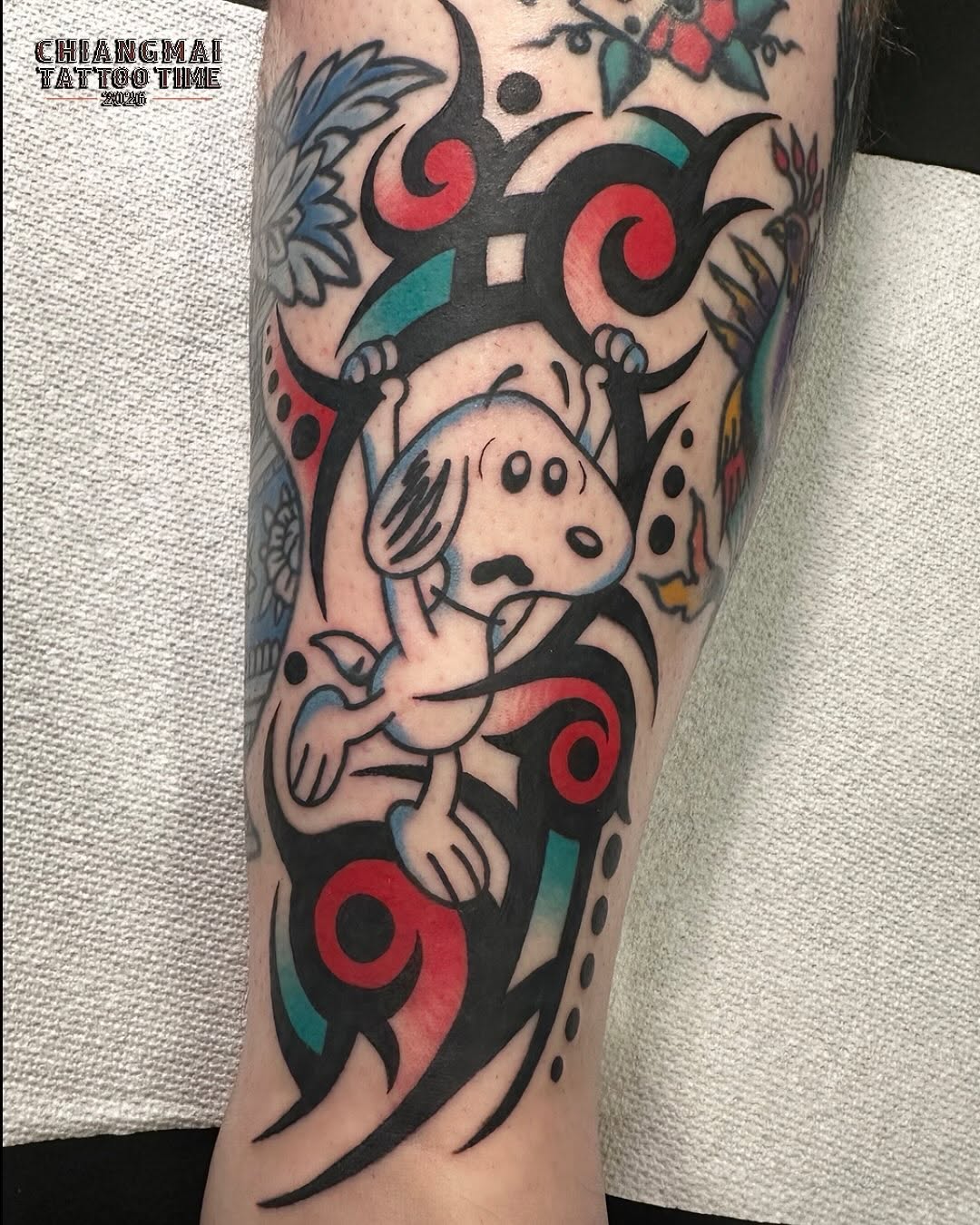 Tattoo by @wolfkieltattoos — new_school, tribal