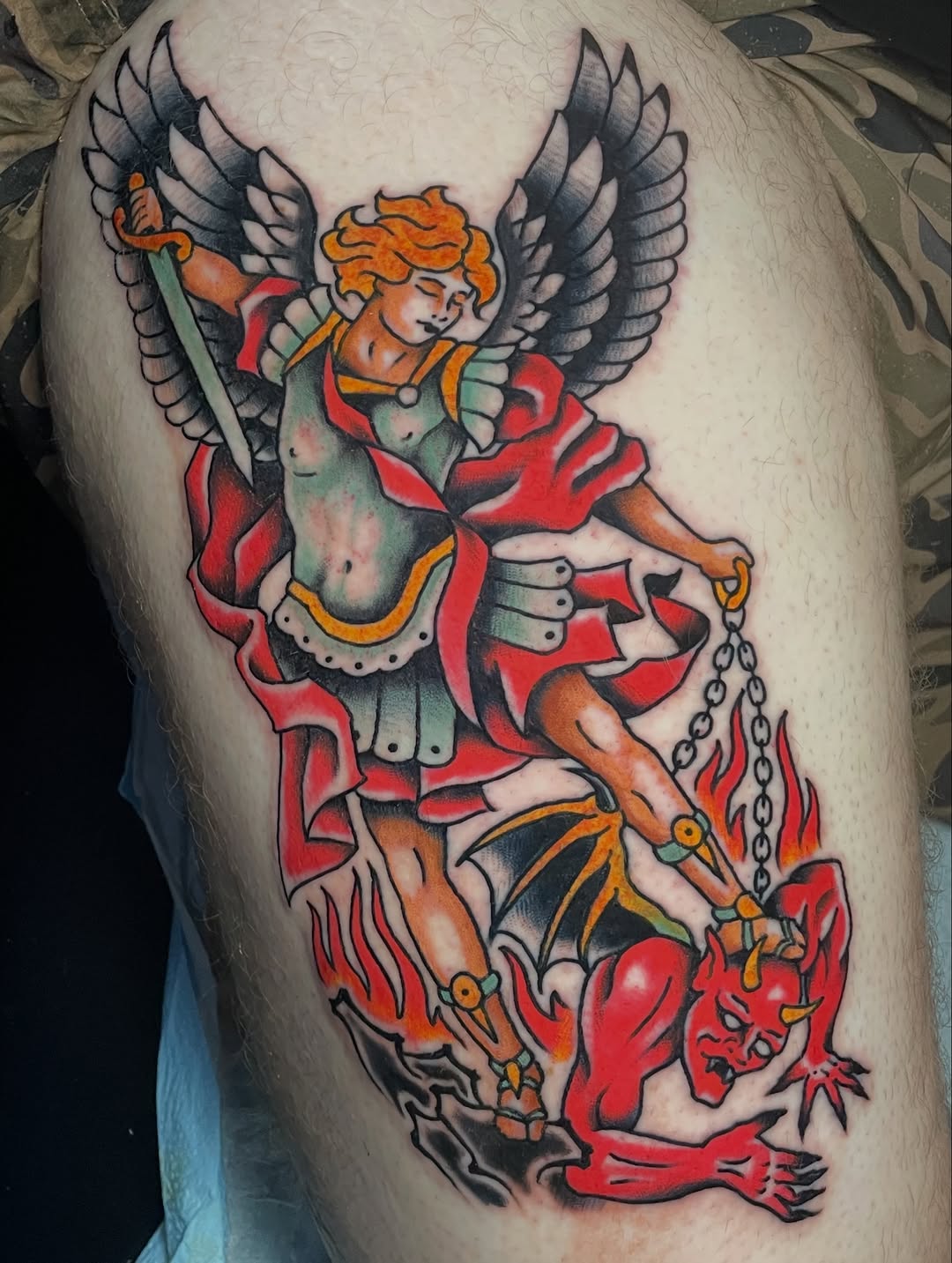 Tattoo by @daveconleytattoo โ american_traditional, neo_traditional