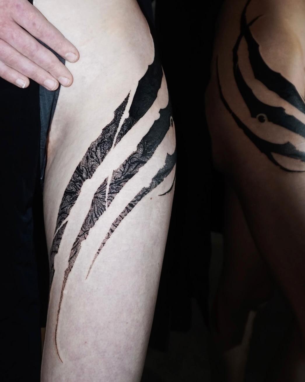 Tattoo by @dock.artt — blackwork, dotwork