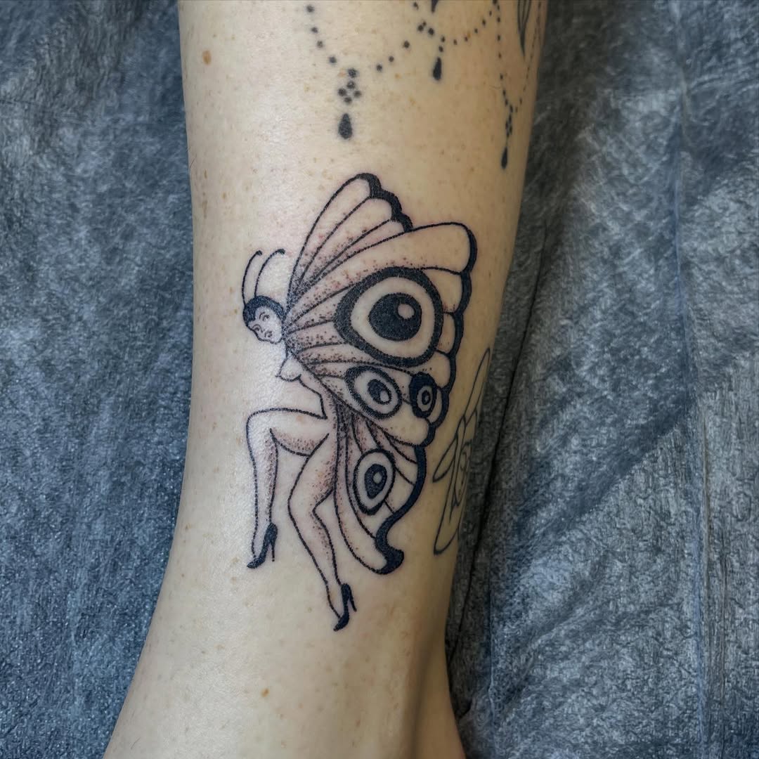 Tattoo by @permanent_pokes_ — dotwork, chicano