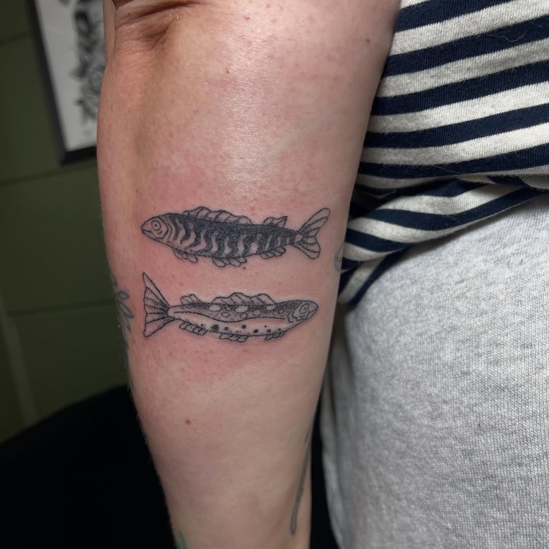 Tattoo by @permanent_pokes_ — fine_line, black_and_grey