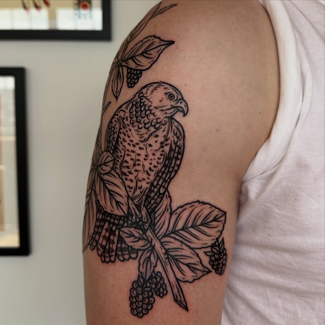 Tattoo by @rosalieocchino — illustrative, black_and_grey