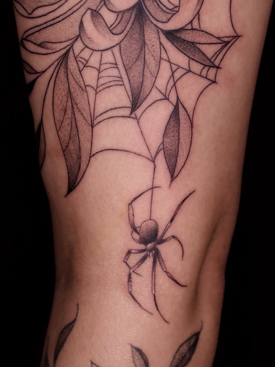 Tattoo by @lexgetink — black_and_grey, dotwork