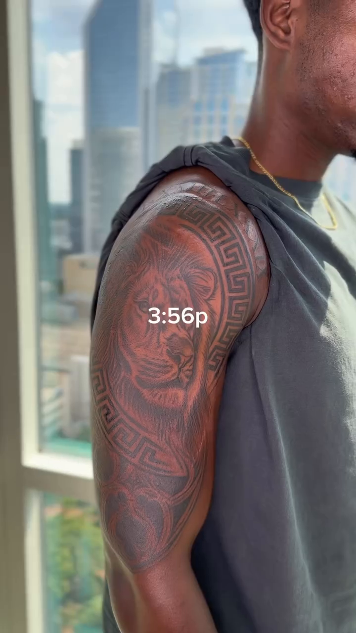 Tattoo by @andrew.raquan — geometric, blackwork
