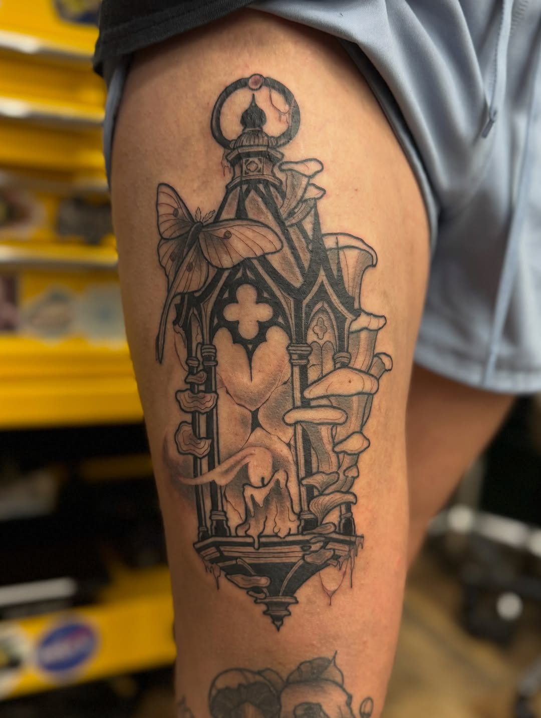 Tattoo by @waylenwaylen_ — black_and_grey, dark_realism