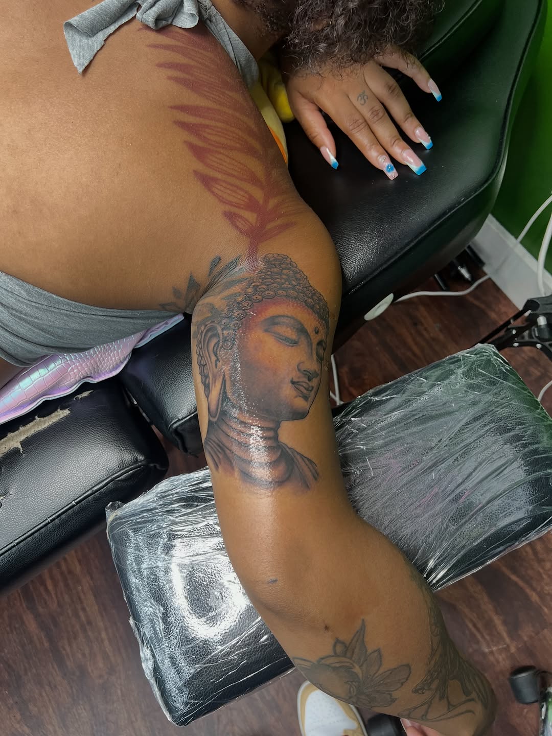 Tattoo by @_glassink — realism, black_and_grey