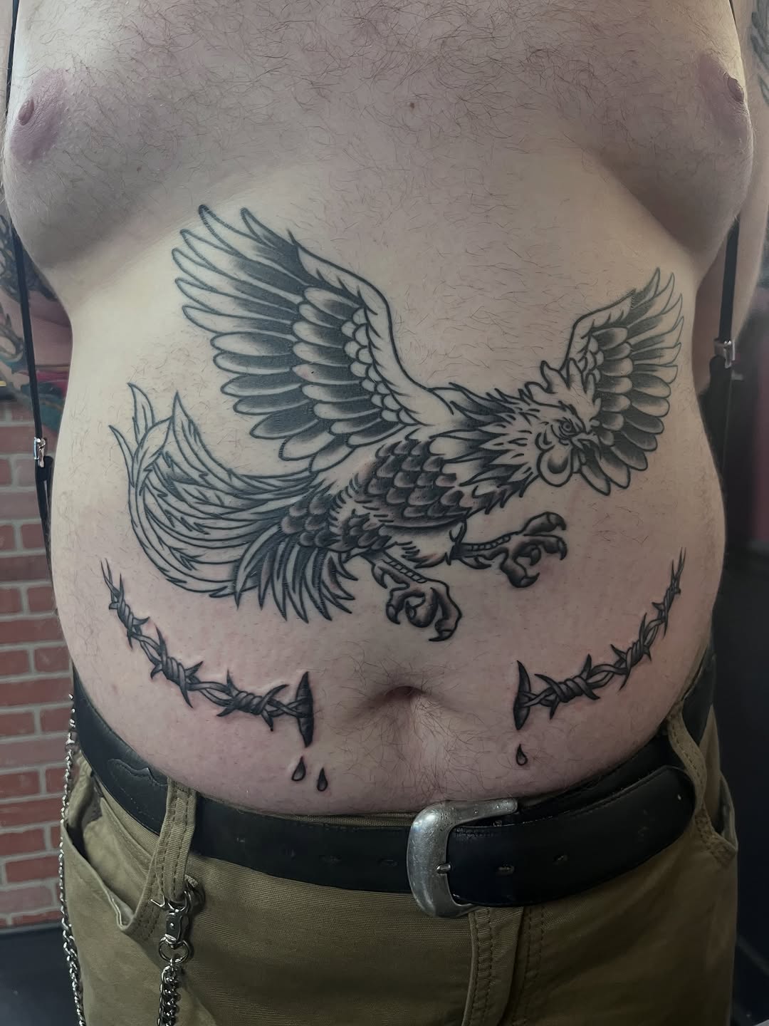 Tattoo by @mischiefinkparlor18 — black_and_grey, realism