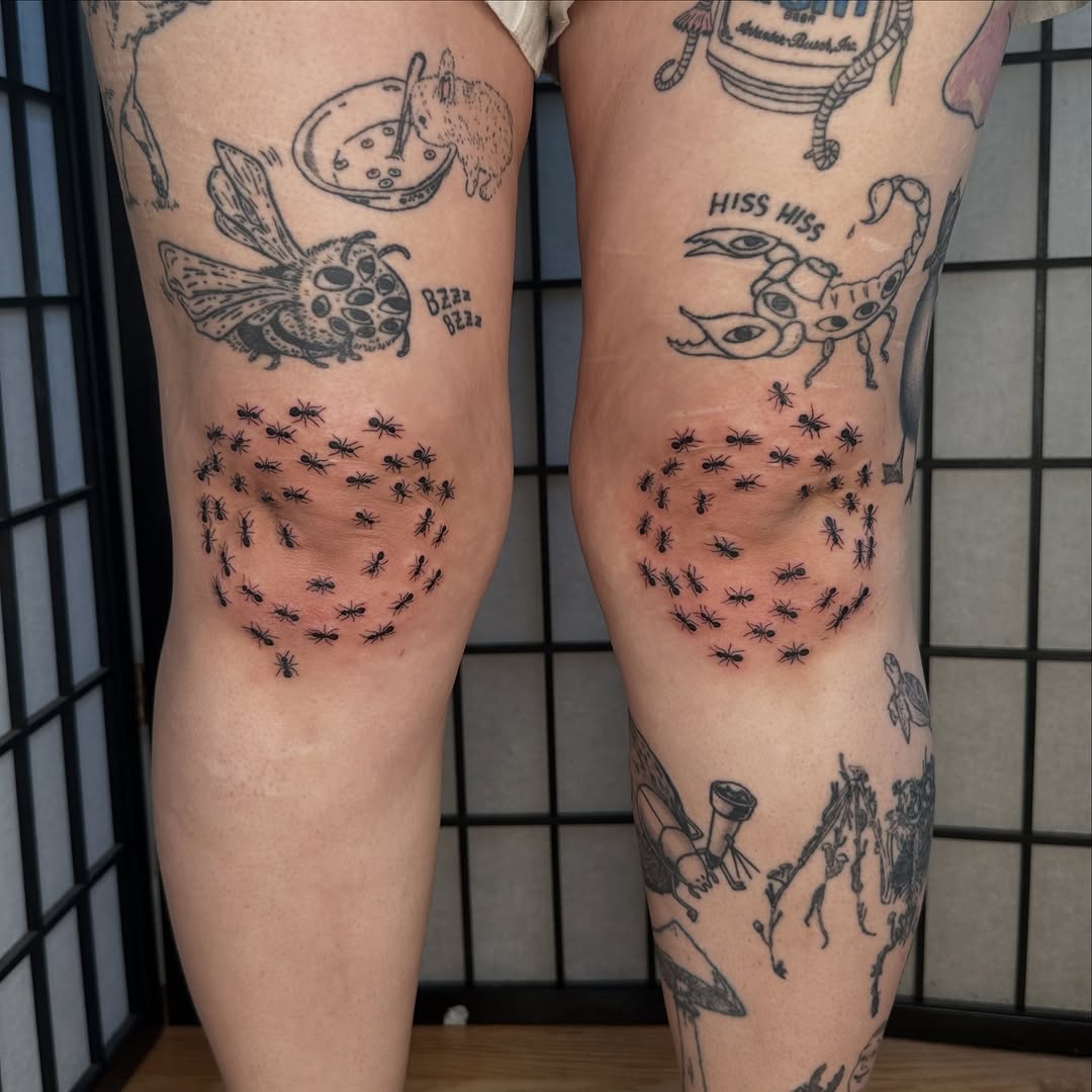 Tattoo by @silly.tatty — blackwork, illustrative