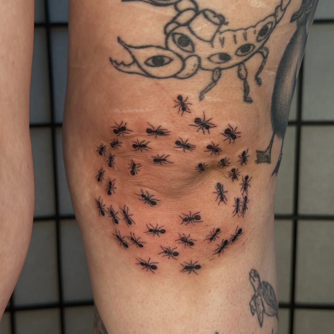 Tattoo by @silly.tatty — fine_line, black_and_grey