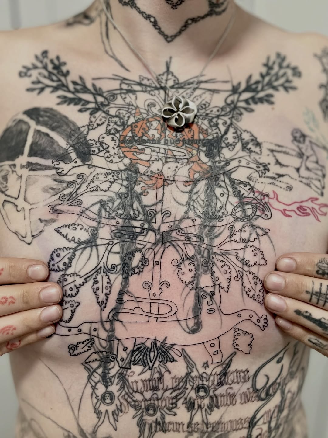 Tattoo by @bartobello — illustrative, blackwork