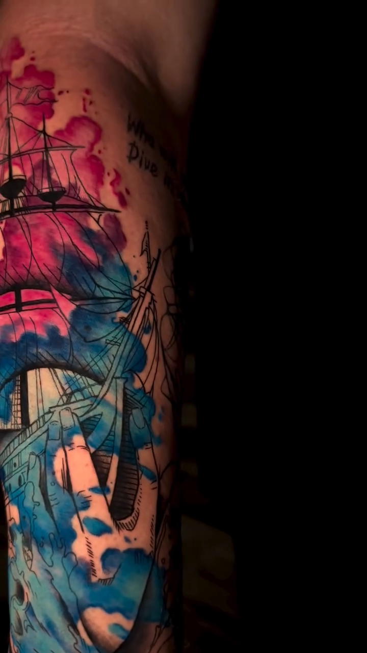 Tattoo by @weaver214 — japanese_irezumi, watercolor