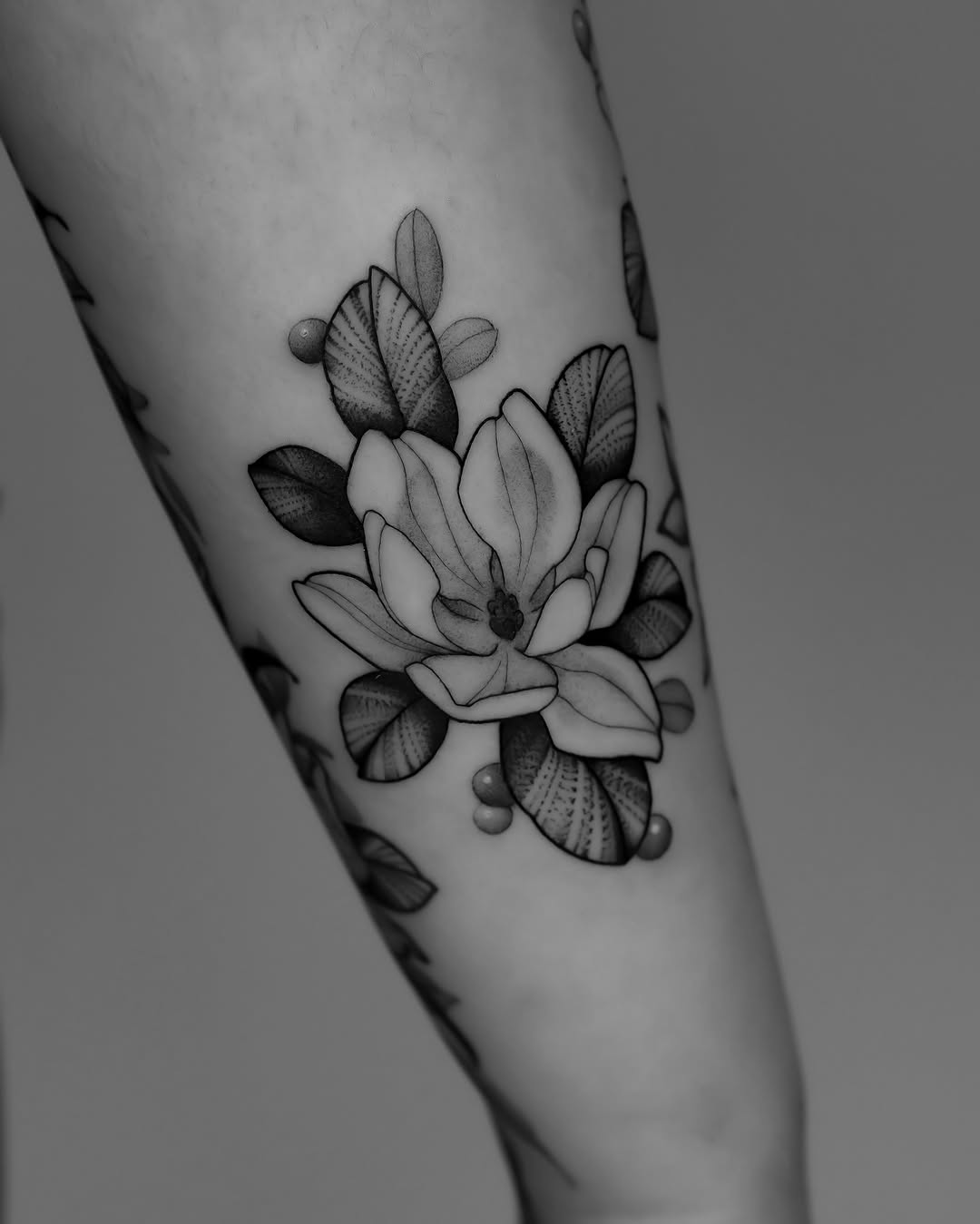 Tattoo by @jennaleeshaaktattoo — black_and_grey, realism
