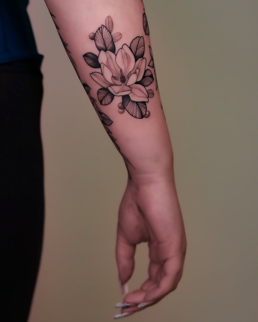 Tattoo by @jennaleeshaaktattoo — fine_line, black_and_grey