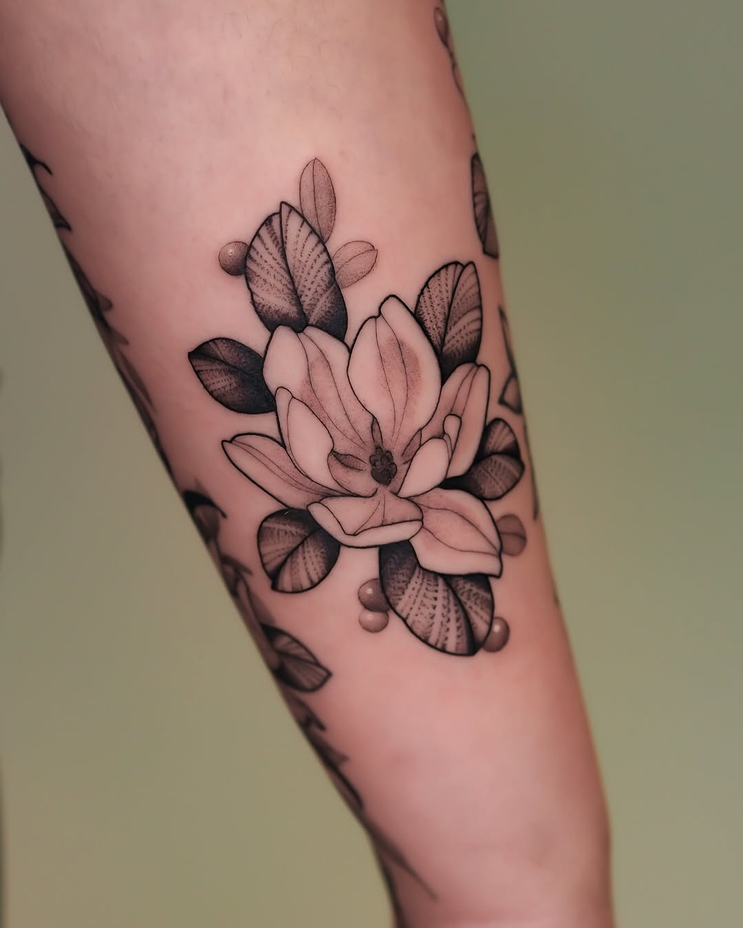 Tattoo by @jennaleeshaaktattoo — black_and_grey, realism
