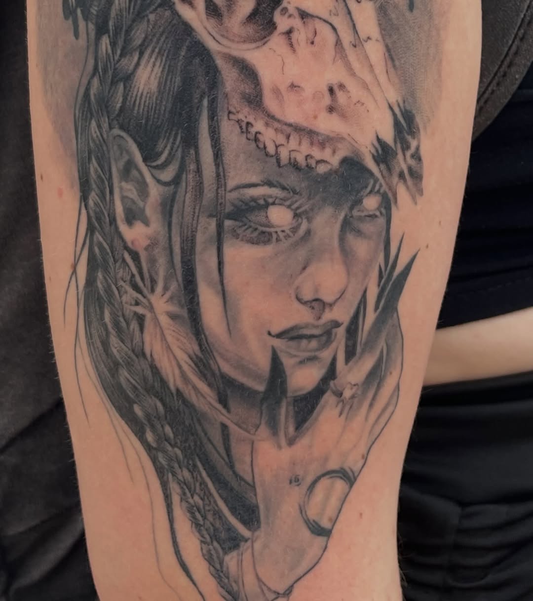Tattoo by @triple888tattoos — black_and_grey, realism