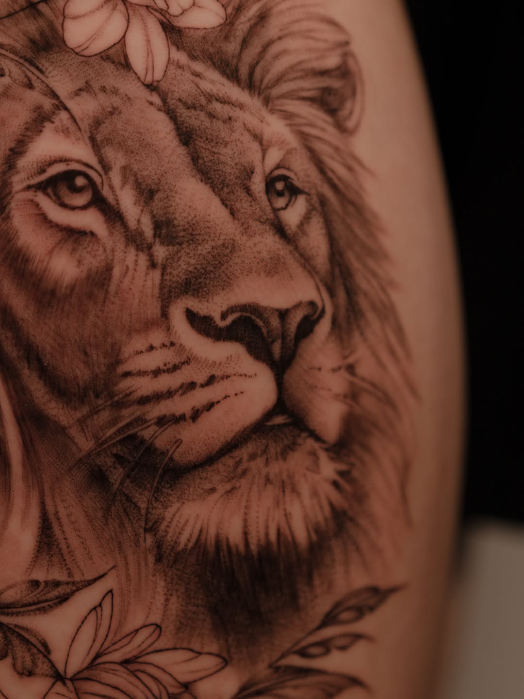 Tattoo by @wispytats — realism, dotwork