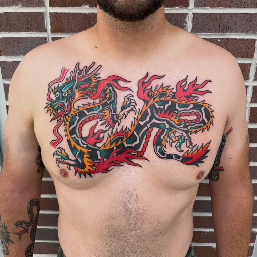 Tattoo by @nickyjudstattoo — american_traditional, japanese_irezumi