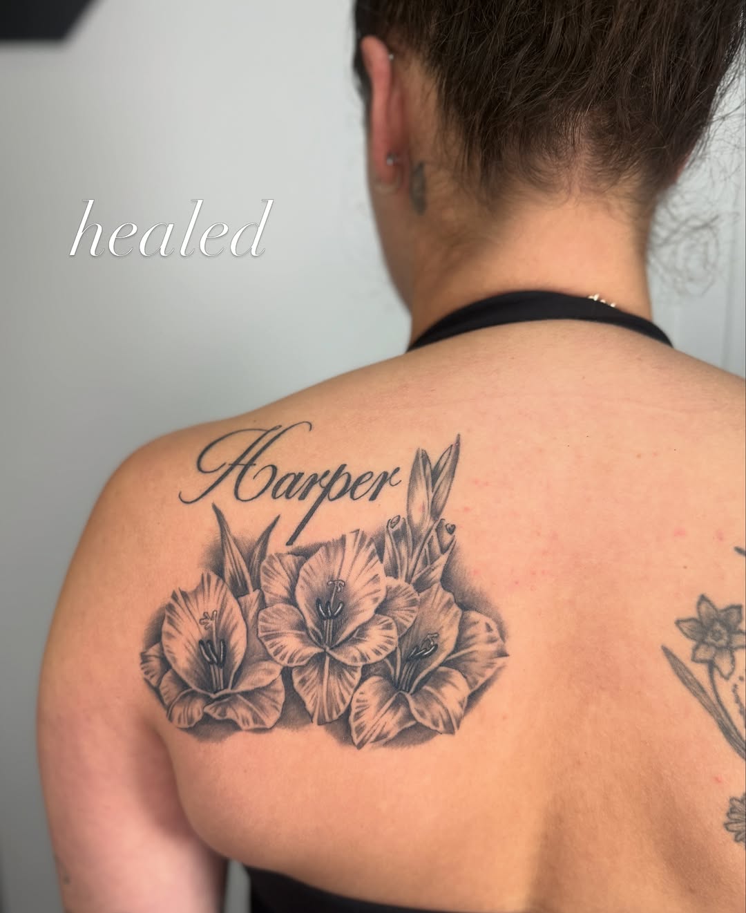 Tattoo by @kaizbeetattoos β lettering_script, black_and_grey